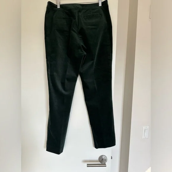 J. Jill Evergreen Velvet Dark Green Side Zip Pants NWT - Picture 5 of 12